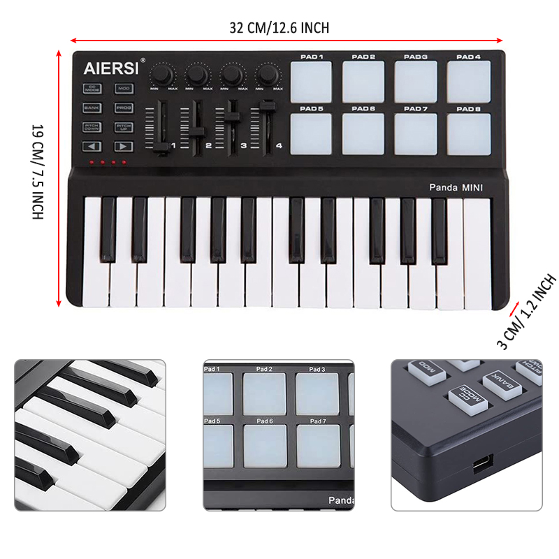 Aiersi MIDI Keyboard (5)
