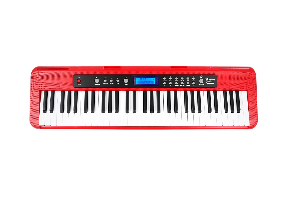 red colour electronic organ 61 keys (2)
