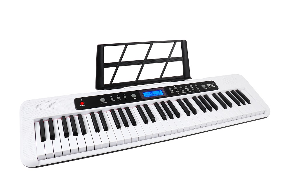 white colour 61 keys electronic piano (1)
